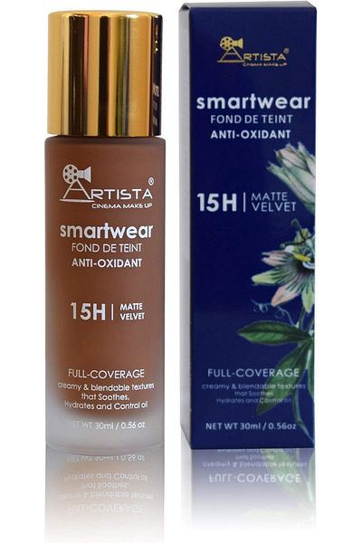Artista CINEMA MAKE UP Liquid Foundation Smartwear 15h Matte Velvet Deep 08