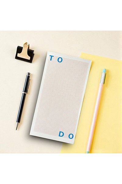 Fark Tanıtım Kopar-At Checkered Note Paper |   150 Sheets, 90 Gr Ivory Paper |   Long Form Planner – 226X118 mm