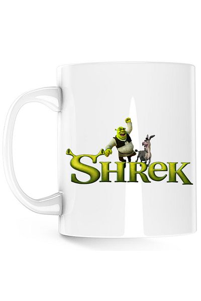 OEM Cana Shrek Logo Monster Donkey Animal Gnome Medieval, white, 330 ml