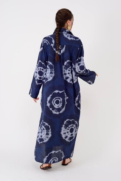 Park Moda 0166 BATİK DESEN GÖMLEK ELBİSE