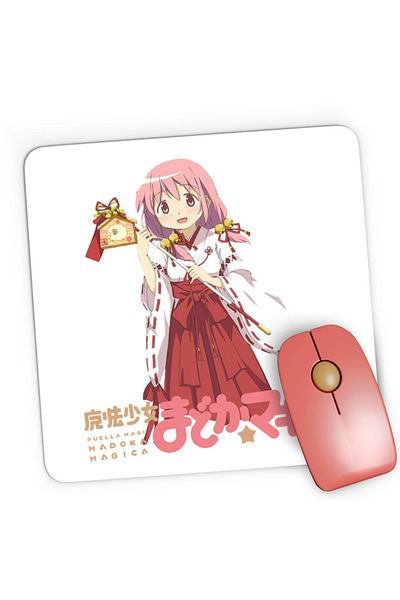 OEM Mousepad Gaming Madoka Magica Kaname Maiko Wish Shinto, 21x19 cm