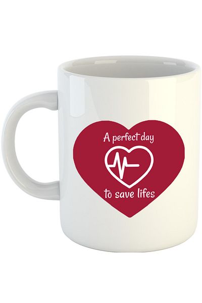 OEM Cana Grey Anatomy Quote Heart Doctor Life Lessons, alba, 330 ml