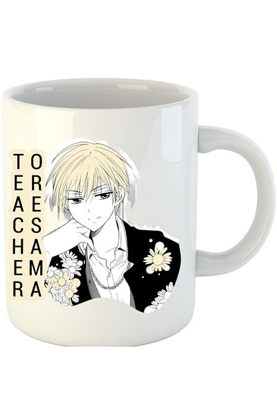 OEM Cana Oresama Teacher Natsuo Manga Flowers Feminine, alba, 330 ml