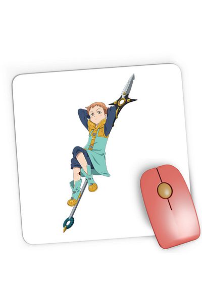 OEM Mousepad Gaming Seven Deadly Sins King Polearm Rivals Competition Legend, 21x19 см
