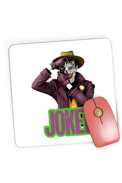 OEM Mousepad Gaming Joker Photo DC Superhero Supervillian Psychological, 21x19 см