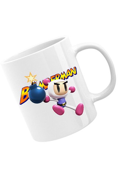 OEM Cana Bomberman Logo Jump Multiplayer Action Timer, alba, 330 ml