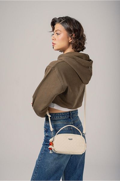 ÇÇS White Women's Hand and Shoulder Bag 17830