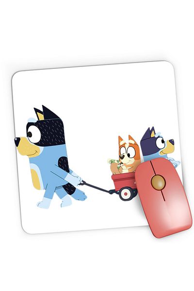 OEM Mousepad Gaming Bluey Dad Children Family Cartoon All Ages Games, 21x19 см