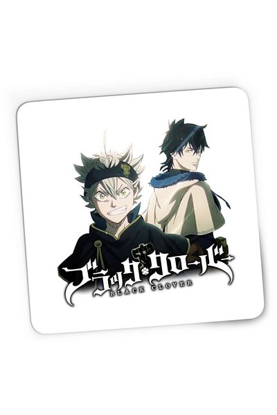 OEM Mousepad Gaming Black Clover Asta Yuno Logo Adventure Drama, 21x19 см