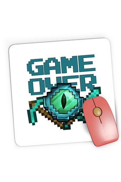 OEM Mousepad Gaming Minecraft Game Over Diamond Tools, 21x19 см