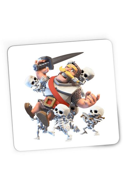 OEM Mousepad Gaming Clash Royale Carry Skeletons Weapons Knight, 21x19 см