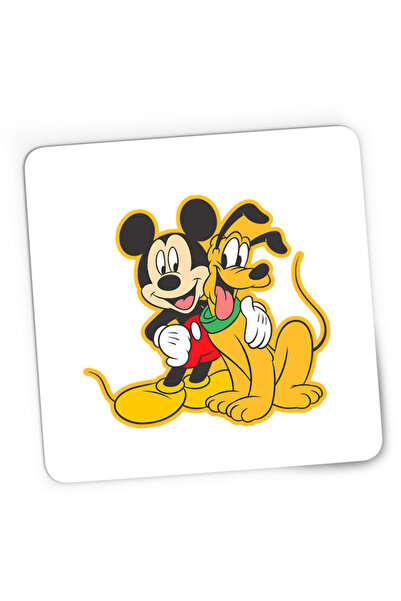 OEM Mousepad Gaming Mickey Mouse Pluto Dog Best Friend Walt Disney, 21x19 см