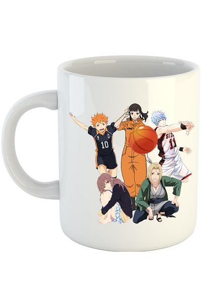 OEM Cana Fire Force Maki Naruto Haikyuu Hinata Kuroko, white, 330 ml