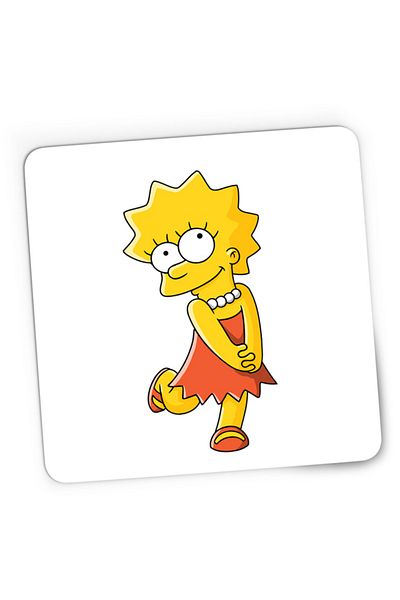 OEM Mousepad Gaming The Simpsons Maggie Lisa Daugher Mom Dress, 21x19 см