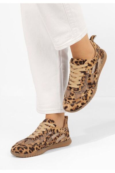 B T Shoes Sneakers dama Eusebia leopard