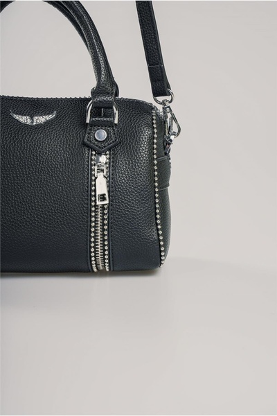 ÇÇS Μαύρη γυναικεία τσάντα χειρός και ώμου 17822