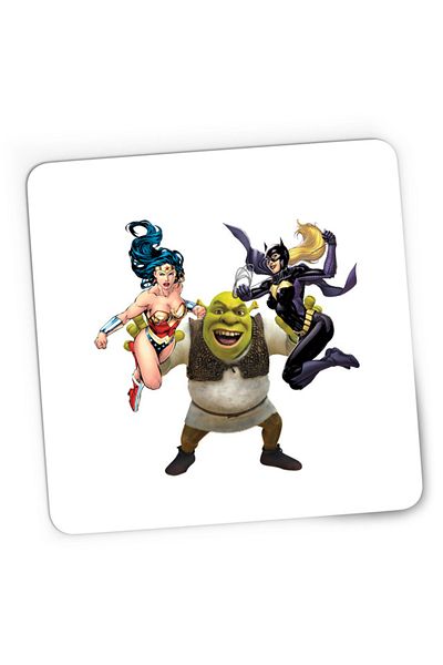 OEM Mousepad Gaming Shrek Wonder Woman Catwoman Super Hero Medieval Era, 21x19 см