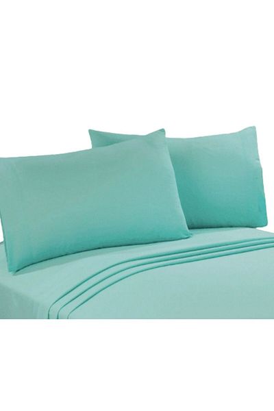 Kotonia Home Set de 2 fețe de pernă Kotonia Home Hotel, 100% bumbac, culoare Olandina, dimensiune 50x70 cm, turcoaz
