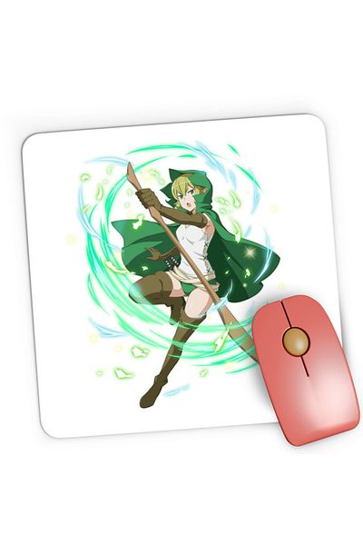 OEM Mousepad Gaming DanMachi Ryuu Lion Funimation Forest Light Novel, 21x19 см