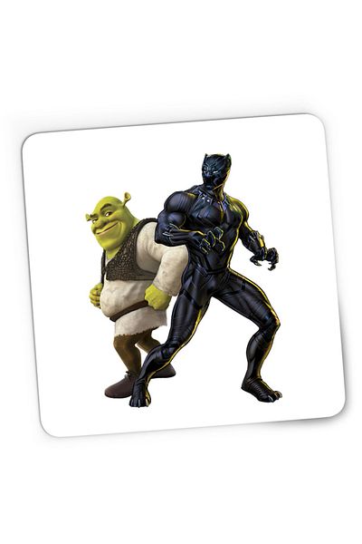OEM Mousepad Gaming Black Panter Marvel Cinematic Universe Shrek, 21x19 см