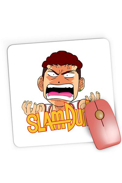 OEM Mousepad Gaming Slam Dunk Miyagi Basket Hoop Game, 21x19 см