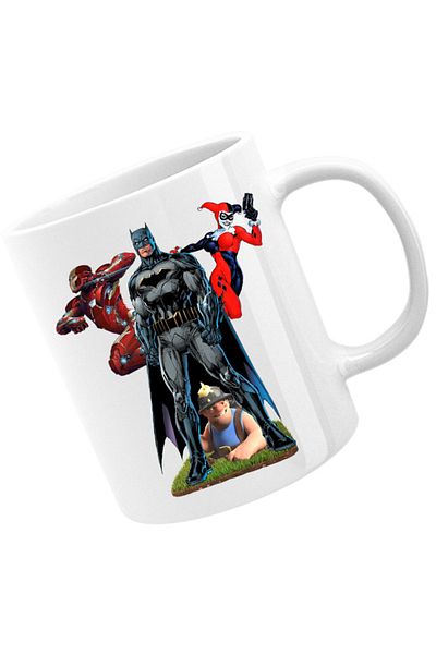 OEM Cana Clash of Clans Mine Batman Joker Woman Troll, alba, 330 ml