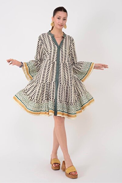 Park Moda AN181 MARIN GARNİ DETAYLI KISA ELBİSE