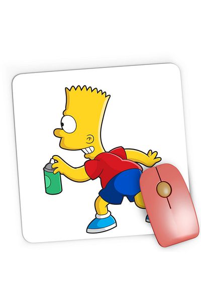 OEM Mousepad Gaming The Simpsons Spray Son Office Sitcom Heroes Bart, 21x19 см