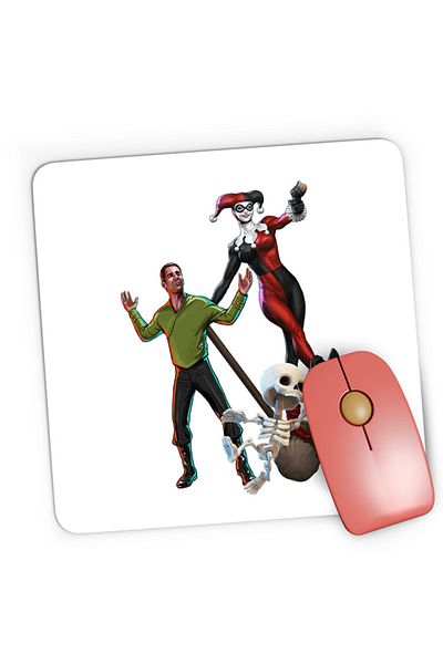 OEM Mousepad Gaming Star Trek Joker Woman Skeleton Clash Royale Scared Balance, 21x19 см