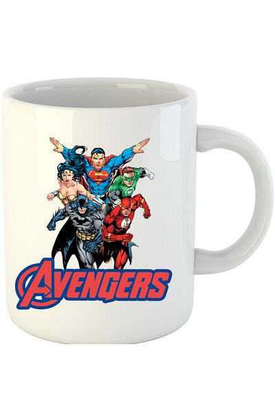 OEM Cana Wonder Woman Avangers Batman Flash, alba, 330 ml