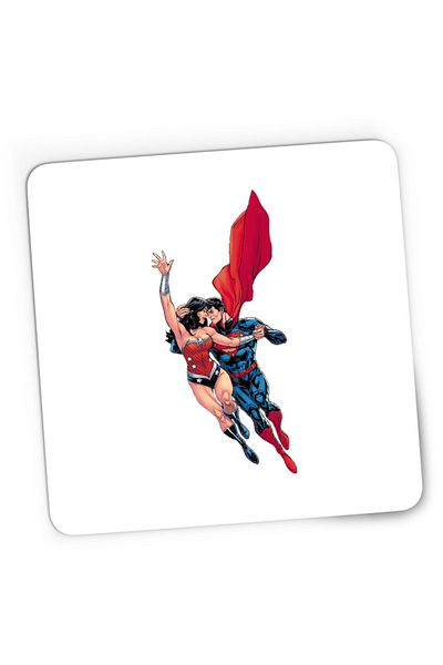 OEM Mousepad Gaming Wonder Woman Superman Lovers Couple Romance, 21x19 см