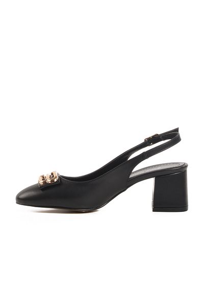 AYK'S Black Women's Heeled Shoes 312361   Z