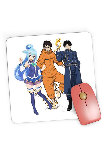 OEM Mousepad Gaming Fire Force Kusakabe Animeeater Konosuba, 21x19 cm