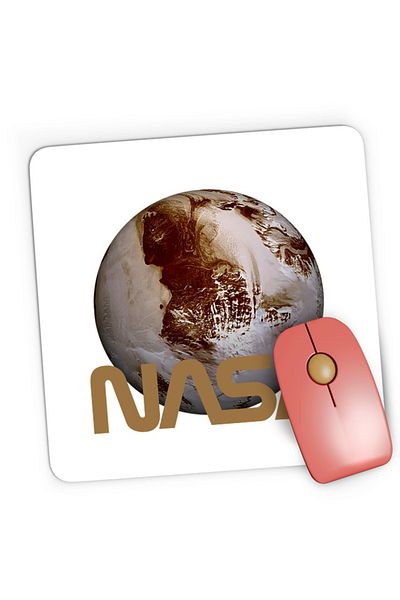 OEM Mousepad Gaming NASA Logo Pluto Planet New Small Dwarf Exo, 21x19 см