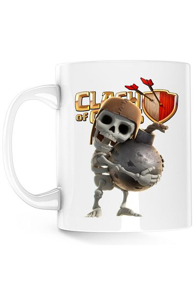 OEM Cana Clash of Clans Team Players Opponents Skeleton Funny, alba, 330 ml