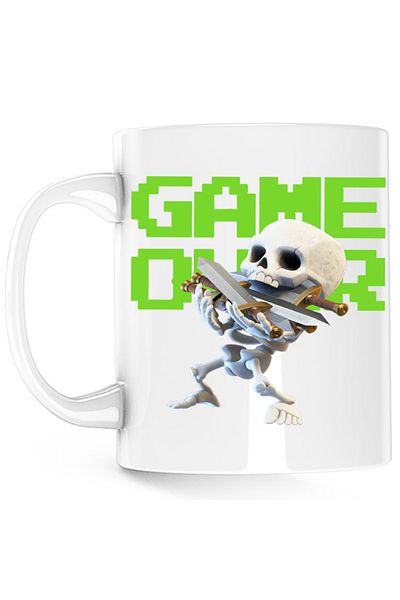OEM Cana Clash Royale Skeleton Game Over Swords, alba, 330 ml