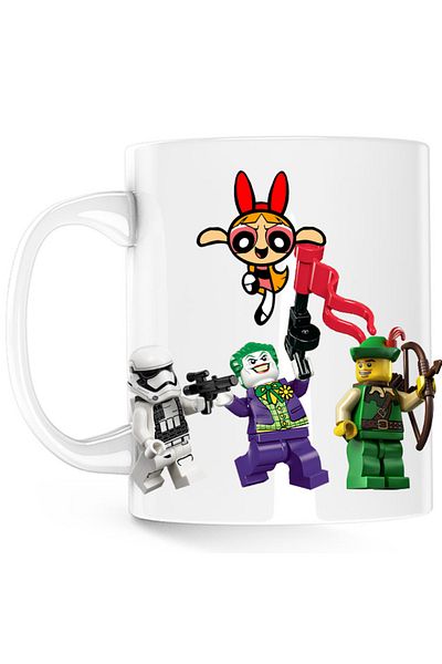 OEM Cana Joker Star Wars Powerpuff Girls Legends of Zelda Roblox, alba, 330 ml