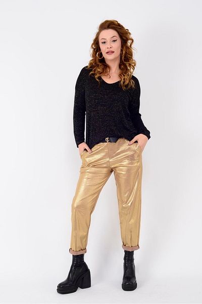 Park Moda 89970 Shine Belt Detailed Pants