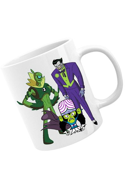 OEM Cana Ben10 Joker Marvel Powerpuff Mojo Jojo, alba, 330 ml