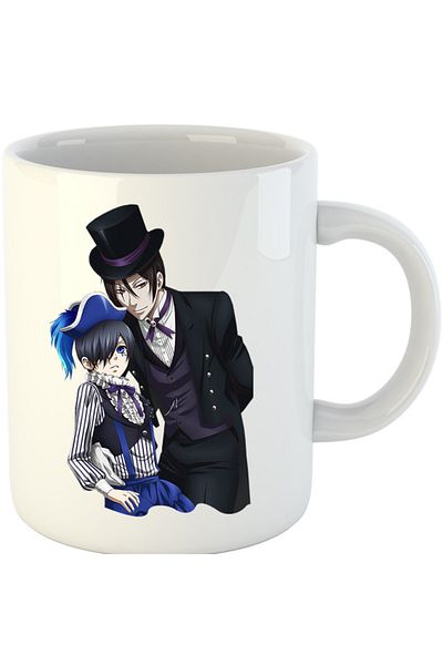 OEM Cana Black Butler Ciel Sebastian Book Of Circus Demon, alba, 330 ml