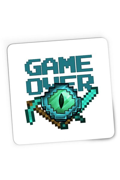OEM Mousepad Gaming Minecraft Game Over Diamond Tools, 21x19 см