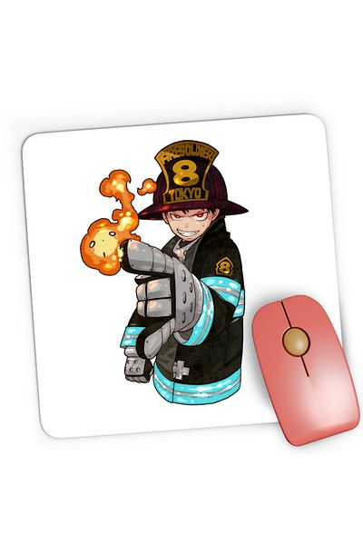 OEM Mousepad Gaming Fire Force Kusakabe Shaman Shounen Manga, 21x19 см