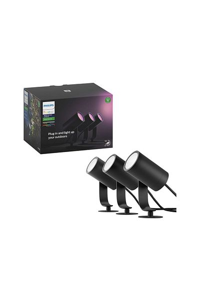 Philips Hue Lily Outdoor Spot zestaw podstawowy 3x8W 24V , Czarny | Philips Hue