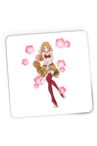 OEM Mousepad Gaming DanMachi Random Character Dungeon Fight Elf, 21x19 см