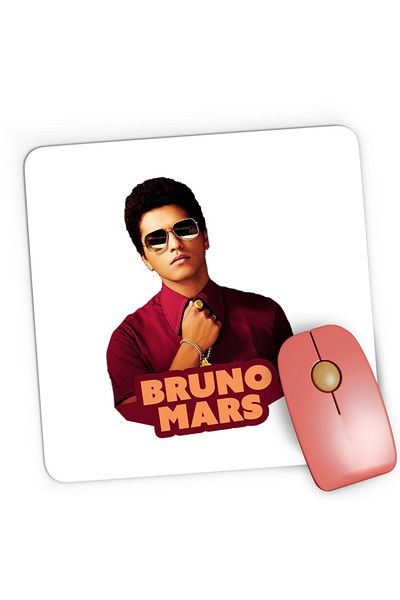 OEM Mousepad Gaming Bruno Mars Artist Collab Beautiful Smart Classy, 21x19 см