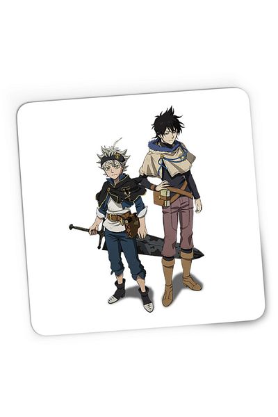 OEM Mousepad Gaming Black Clover Asta Yuno Sword Magical World, 21x19 см