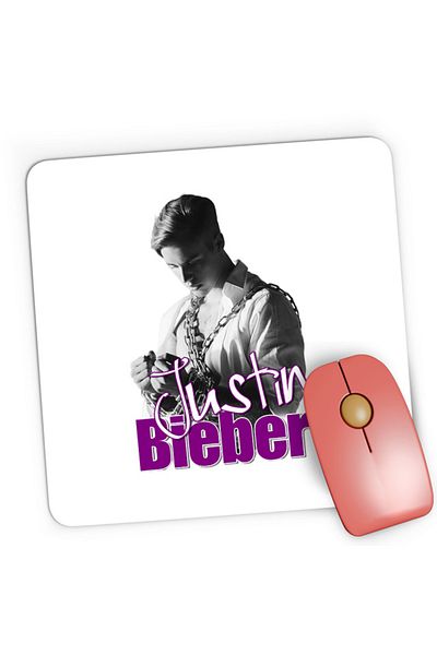 OEM Mousepad Gaming Justin Bieber Singer Chain Bonds Capture, 21x19 см