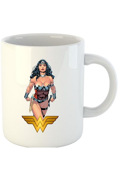 OEM Cana Wonder Women Logo Wings Super Powers, alba, 330 ml