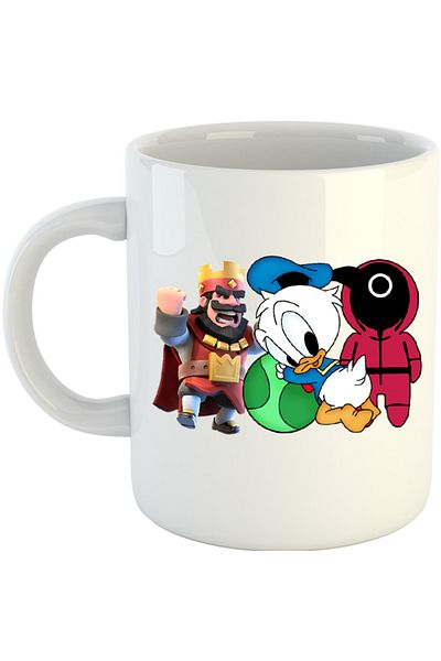 OEM Cana Donald Duck Squid Game Clash of Clans Kids, alba, 330 ml