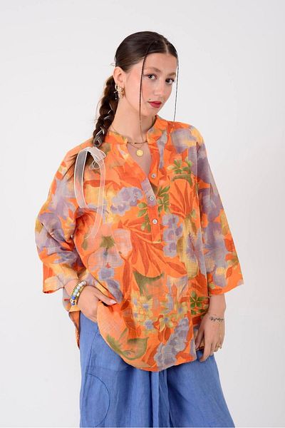 Park Moda 15455F-4 ΠΟΥΚΑΜΙΣΟ ΜΕ ΣΧΕΔΙΟ ΛΟΥΛΟΥΔΙΩΝ